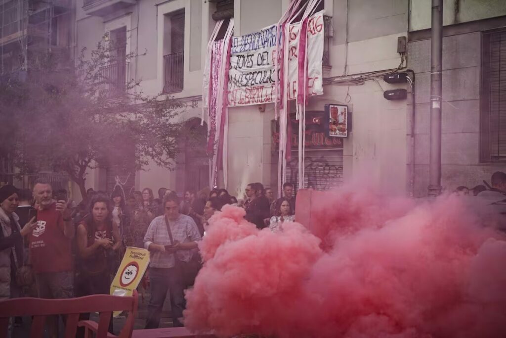 Desahucio de La Medusa en el Carrer Nou de la Ramba