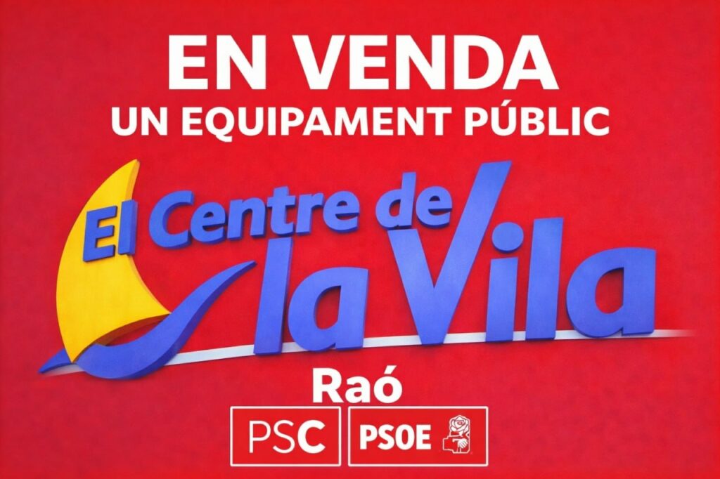 El Centre de la Vila a subhasta Collboni permetrà la pèrdua de l’equipament públic del Centre de la Vila