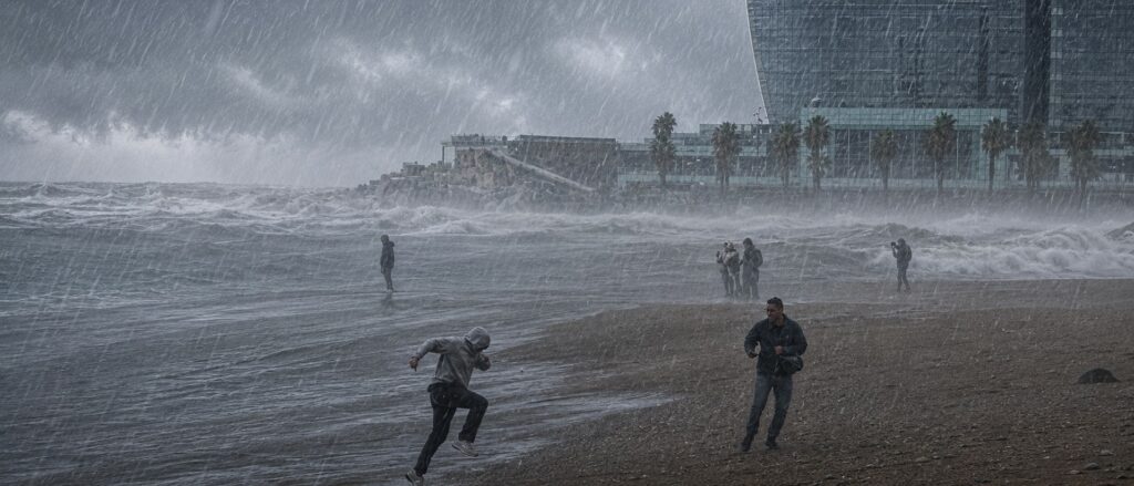 Las tormentas golpean Cataluña y provocan cortes