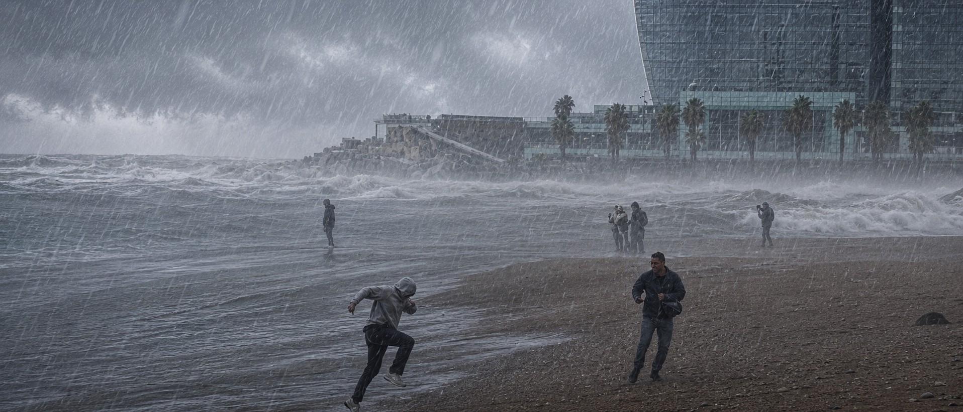 Las tormentas golpean Cataluña y provocan cortes ferroviarios, inundaciones y fuertes granizadas
