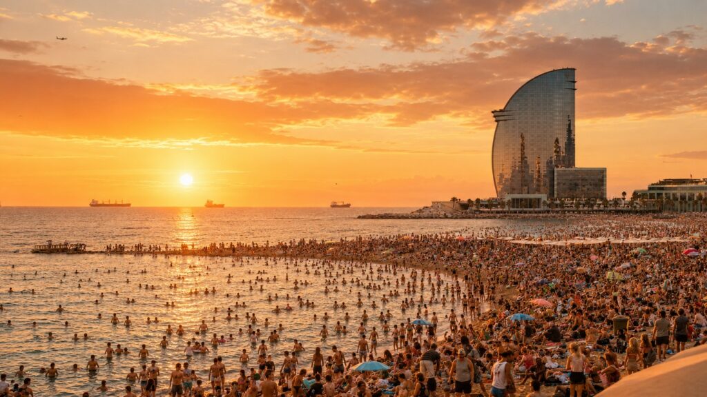 Cataluña recibe 2,37 millones de turistas internacionales en agosto y encadena cuatro meses de crecimiento