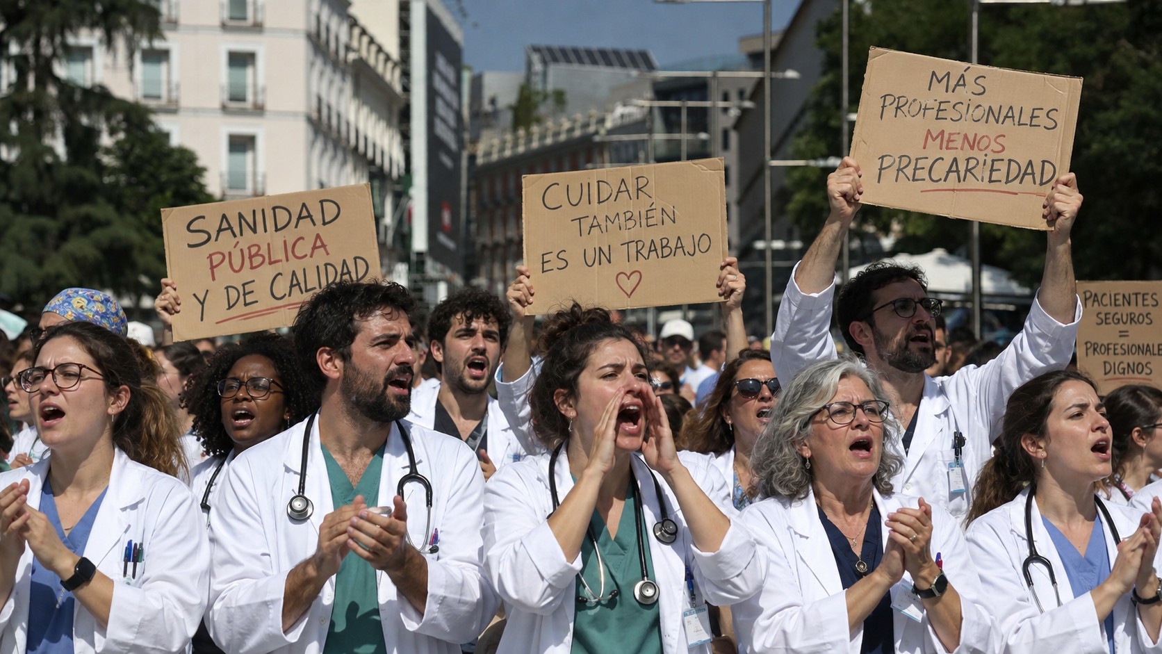 Los sindicatos médicos convocan una huelga indefinida desde el 28 de octubre contra el nuevo Estatuto