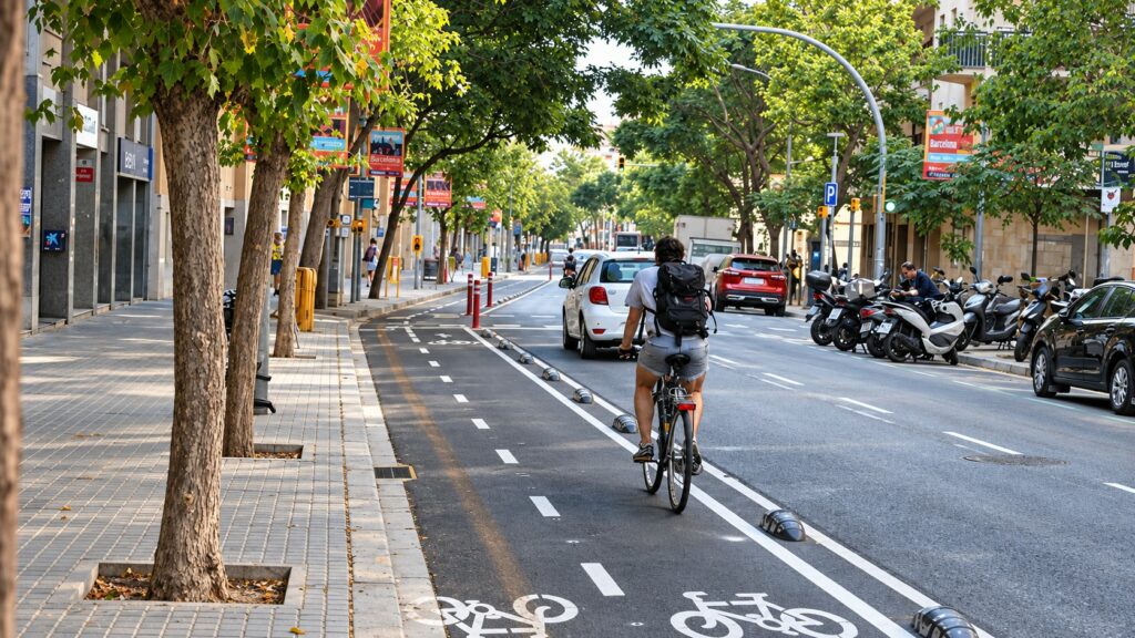 Collboni rectifica y mantendrá el carril bici de Concepció Arenal tras la presión vecinal y de BComú
