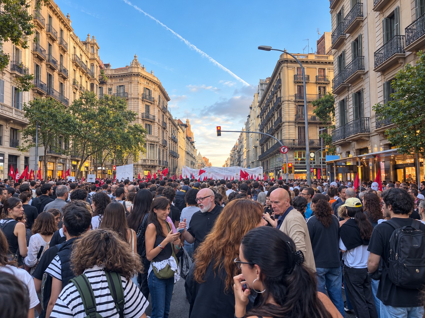 Miles de personas desbordan Barcelona contra los alquileres abusivos y la especulación inmobiliaria