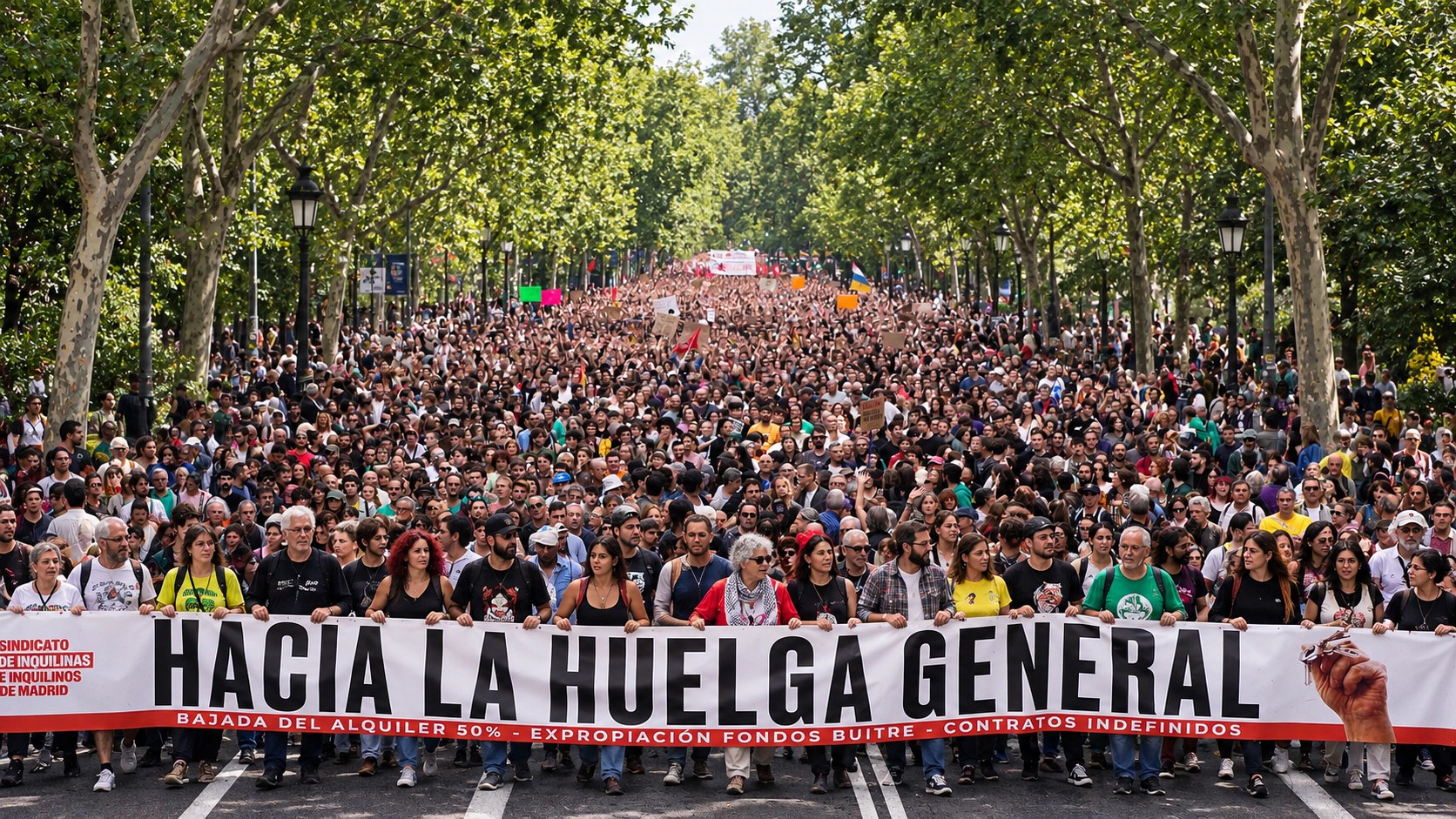 Los sindicatos convocan una huelga general por la vivienda para el 11 de noviembre